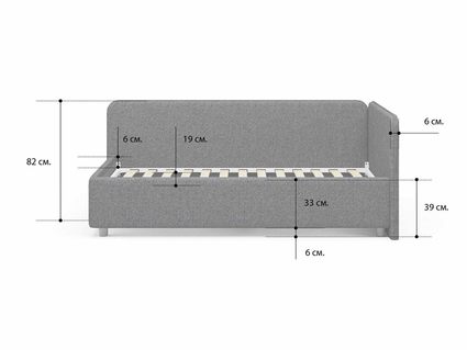 Кровать Сонум Capri Экокожа Белая 120х190