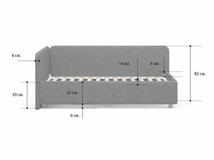 Кровать Сонум Capri Экокожа Белая 120х190