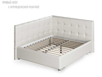 Кровать Nuvola Sabina угловая Velutto 26 180х190