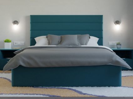 Кровать Lonax Кармела велюр Dolly-13 (с основанием) 200х195