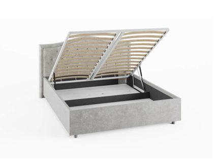 Кровать Сонум Ancona Экокожа Белая (с подъемным механизмом) 160х190