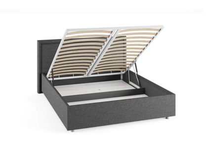 Кровать Сонум Bergamo Рогожка Пепельная (с подъемным механизмом) 120х190