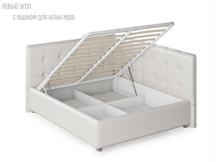 Кровать Nuvola Sabina угловая Velutto 22 (с подъемным механизмом) 140х190