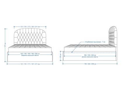 Кровать Lonax Венеция велюр Dolly-2 (с подъемным механизмом)
