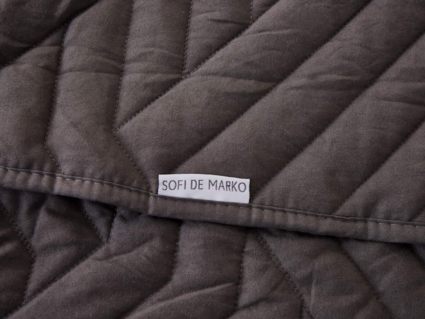 Покрывало Софи де Марко Мориц (антрацит) 160х220
