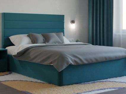 Кровать Lonax Кармела велюр Dolly-13 (с основанием) 200х195