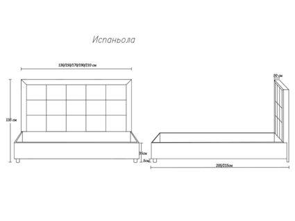 Кровать Димакс Испаньола Агат с подъемным механизмом