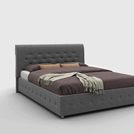 Кровать Sleeptek Premier 1 Экоожа Black (с подъемным механизмом) 180х190